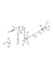 Lift Lever parts for White Outdoor Front-Mount Mower 135-006-190 / 1995 from AppliancePartsPros.com