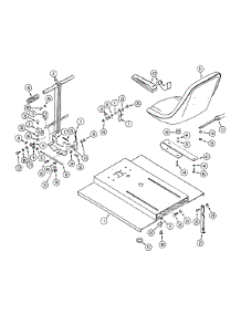 Seat Lid & Steering parts for White Outdoor Front-Mount Mower 135-006-190 / 1995 from AppliancePartsPros.com