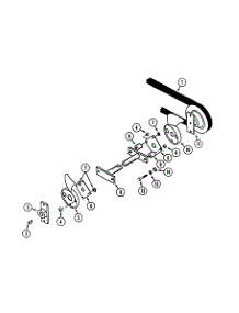 Drive Pulley And Cross Shaft (Transmission) parts for White Outdoor Front-Mount Mower 136-008-190 / 1996 from AppliancePartsPros.com