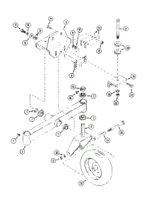 Dtw10 Dual Tail Wheel parts for White Outdoor Front-Mount Mower 136-008-190 / 1996 from AppliancePartsPros.com
