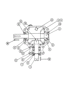 Gear Box (Superior) parts for White Outdoor Front-Mount Mower 136-008-190 / 1996 from AppliancePartsPros.com