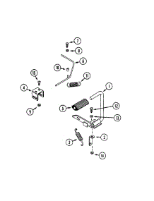 Pedal And Lock parts for White Outdoor Front-Mount Mower 136-008-190 / 1996 from AppliancePartsPros.com