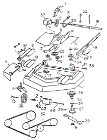 42-Inch Mower Deck (0042-T-11) Assembly parts for White Outdoor Front-Mount Mower 137-003-190 / 1987 from AppliancePartsPros.com