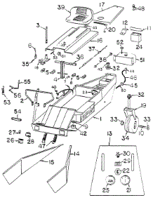 Body Assembly parts for White Outdoor Front-Mount Mower 137-003-190 / 1988 from AppliancePartsPros.com
