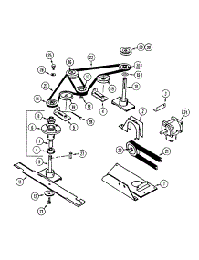 42-Inch Mower Drive parts for White Outdoor Front-Mount Mower 134-013-190 / 1994 from AppliancePartsPros.com