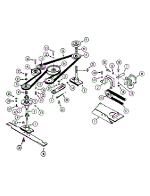 52-Inch Mower Drive parts for White Outdoor Front-Mount Mower 134-013-190 / 1994 from AppliancePartsPros.com