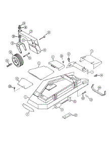 62-Inch Mower Deck And Attaching Parts parts for White Outdoor Front-Mount Mower 134-013-190 / 1994 from AppliancePartsPros.com