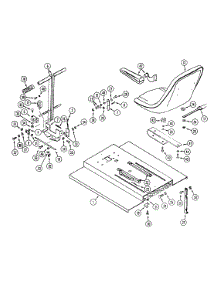 Seat Lid And Steering parts for White Outdoor Front-Mount Mower 134-013-190 / 1994 from AppliancePartsPros.com