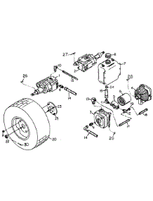 Wheel Motor & Pump Assembly - Sn Prior To 41-027-012814 parts for White Outdoor Front-Mount Mower 132-013-190 / 1992 from AppliancePartsPros.com