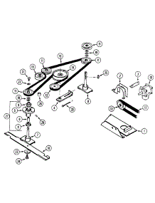 62-Inch Mower Drive parts for White Outdoor Front-Mount Mower 133-013-190 / 1993 from AppliancePartsPros.com