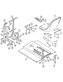 Seat Lid And Steering parts for White Outdoor Front-Mount Mower 133-013-190 / 1993 from AppliancePartsPros.com
