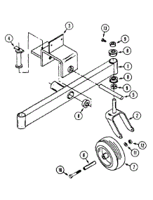 Dual Tail Wheel parts for White Outdoor Front-Mount Mower 133-018-190 / 1993 from AppliancePartsPros.com