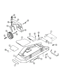 62-Inch Mower Deck And Attaching Parts parts for White Outdoor Front-Mount Mower 135-028-190 / 1995 from AppliancePartsPros.com