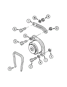 Alternator And Belt parts for White Outdoor Front-Mount Mower 135-028-190 / 1995 from AppliancePartsPros.com