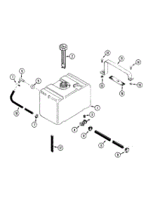 Fuel System (Tractor) parts for White Outdoor Front-Mount Mower 135-028-190 / 1995 from AppliancePartsPros.com