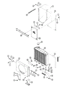 Radiator And Shroud parts for White Outdoor Front-Mount Mower 135-028-190 / 1995 from AppliancePartsPros.com