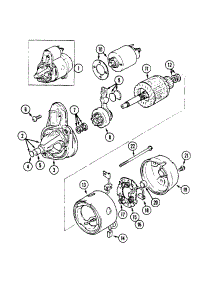 Starter Assembly parts for White Outdoor Front-Mount Mower 135-028-190 / 1995 from AppliancePartsPros.com