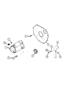 Starter, Plate And Flywheel Shield parts for White Outdoor Front-Mount Mower 135-028-190 / 1995 from AppliancePartsPros.com