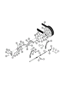 Transmission Controls And Cross Shaft parts for White Outdoor Front-Mount Mower 135-028-190 / 1995 from AppliancePartsPros.com