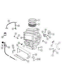 Engine And Attaching Parts parts for White Outdoor Front-Mount Mower 135-018-190 / 1995 from AppliancePartsPros.com