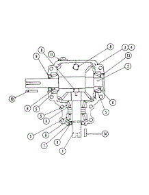 Gear Box (Superior) parts for White Outdoor Front-Mount Mower 135-018-190 / 1995 from AppliancePartsPros.com