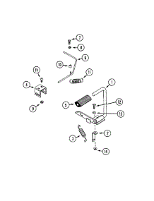 Parking Brake parts for White Outdoor Front-Mount Mower 135-018-190 / 1995 from AppliancePartsPros.com