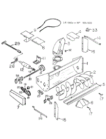 Snow Blower Assembly Without Chute Lock parts for White Outdoor Front-Mount Mower 137-004-190 / 1987 from AppliancePartsPros.com