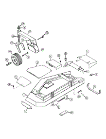 62-Inch Mower Deck And Attaching Parts parts for White Outdoor Front-Mount Mower 136-015-190 / 1996 from AppliancePartsPros.com