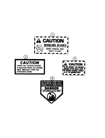 Decals (Deck) parts for White Outdoor Front-Mount Mower 136-015-190 / 1996 from AppliancePartsPros.com