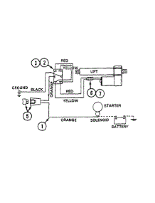 Electric System (Deck Lift) - Cylinder Style parts for White Outdoor Front-Mount Mower 13A-015-190 / 1997 from AppliancePartsPros.com