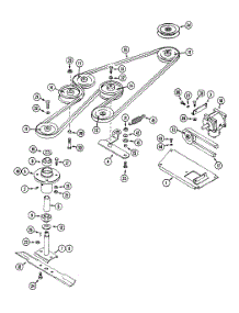 Model W815 Mower Deck 52-Inch Deck Drive parts for White Outdoor Front-Mount Mower 13A-015-190 / 1997 from AppliancePartsPros.com