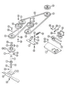 Model W816 Mower Deck 62-Inch Deck Drive parts for White Outdoor Front-Mount Mower 13A-015-190 / 1997 from AppliancePartsPros.com