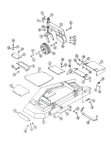Model W816 Mower Deck 62-Inch Mower Deck And Attaching Parts parts for White Outdoor Front-Mount Mower 13A-015-190 / 1997 from AppliancePartsPros.com