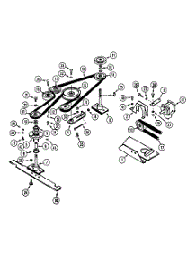 Model W873 Mower Deck 52-Inch Deck Drive parts for White Outdoor Front-Mount Mower 13A-015-190 / 1997 from AppliancePartsPros.com