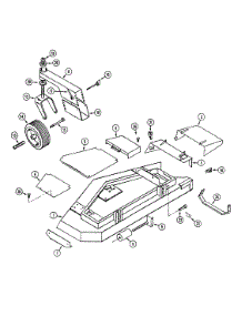 Model W874 Mower Deck 62-Inch Mower Deck And Attaching Parts parts for White Outdoor Front-Mount Mower 13A-015-190 / 1997 from AppliancePartsPros.com