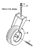 Single Tail Wheel Assembly Fr-2000C