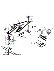 62-Inch Deck Drive parts for White Outdoor Front-Mount Mower 131-026-190 / 1991 from AppliancePartsPros.com