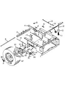 Base Assembly parts for White Outdoor Front-Mount Mower 131-026-190 / 1991 from AppliancePartsPros.com