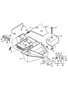 Body Assembly parts for White Outdoor Front-Mount Mower 131-026-190 / 1991 from AppliancePartsPros.com