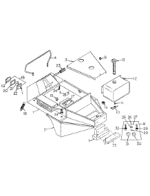 Body Assembly parts for White Outdoor Front-Mount Mower 132-026-190 / 1992 from AppliancePartsPros.com