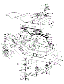 52-Inch Mower Deck & Attaching Parts (Rear Discharge) parts for White Outdoor Front-Mount Mower 133-026-190 / 1993 from AppliancePartsPros.com