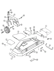 62-Inch Mower Deck & Attaching Parts parts for White Outdoor Front-Mount Mower 133-026-190 / 1993 from AppliancePartsPros.com