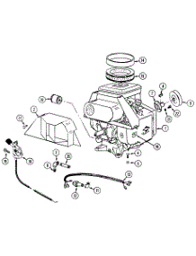 Engine And Attaching Parts - Briggs (I C Model) parts for White Outdoor Front-Mount Mower 133-026-190 / 1993 from AppliancePartsPros.com