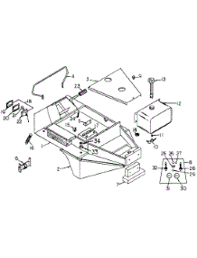 Body Assembly parts for White Outdoor Front-Mount Mower 139-026-190 / 1989 from AppliancePartsPros.com