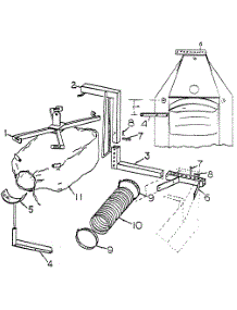 Grass Bagger parts for White Outdoor Front-Mount Mower 139-026-190 / 1989 from AppliancePartsPros.com
