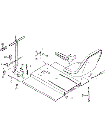 Seat Lid Assembly parts for White Outdoor Front-Mount Mower 139-026-190 / 1989 from AppliancePartsPros.com