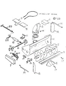 Snow Blower Without Chute Lock parts for White Outdoor Front-Mount Mower 139-026-190 / 1989 from AppliancePartsPros.com