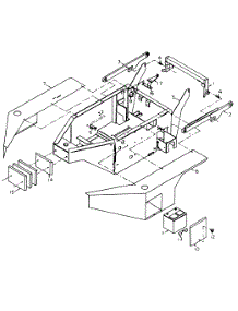 Frame Assembly Fr-2200 parts for White Outdoor Front-Mount Mower 130-027-190 / 1990 from AppliancePartsPros.com