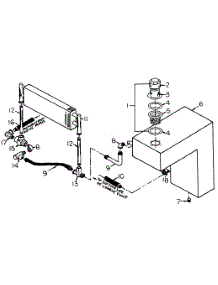 Oil Cooler & Reservoir Assembly Fr-2200 parts for White Outdoor Front-Mount Mower 130-027-190 / 1990 from AppliancePartsPros.com