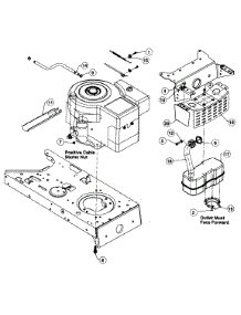 Muffler And Exhaust parts for White Outdoor Lawn Tractor 13AR616G190 / 1997 from AppliancePartsPros.com